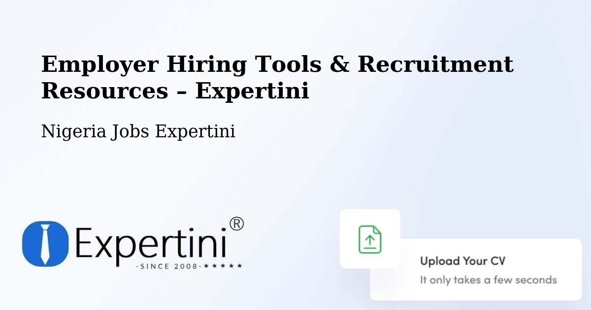 Employer Hiring Tools & Recruitment Resources – Owerri - Owerri, Nigeria Jobs Expertini
